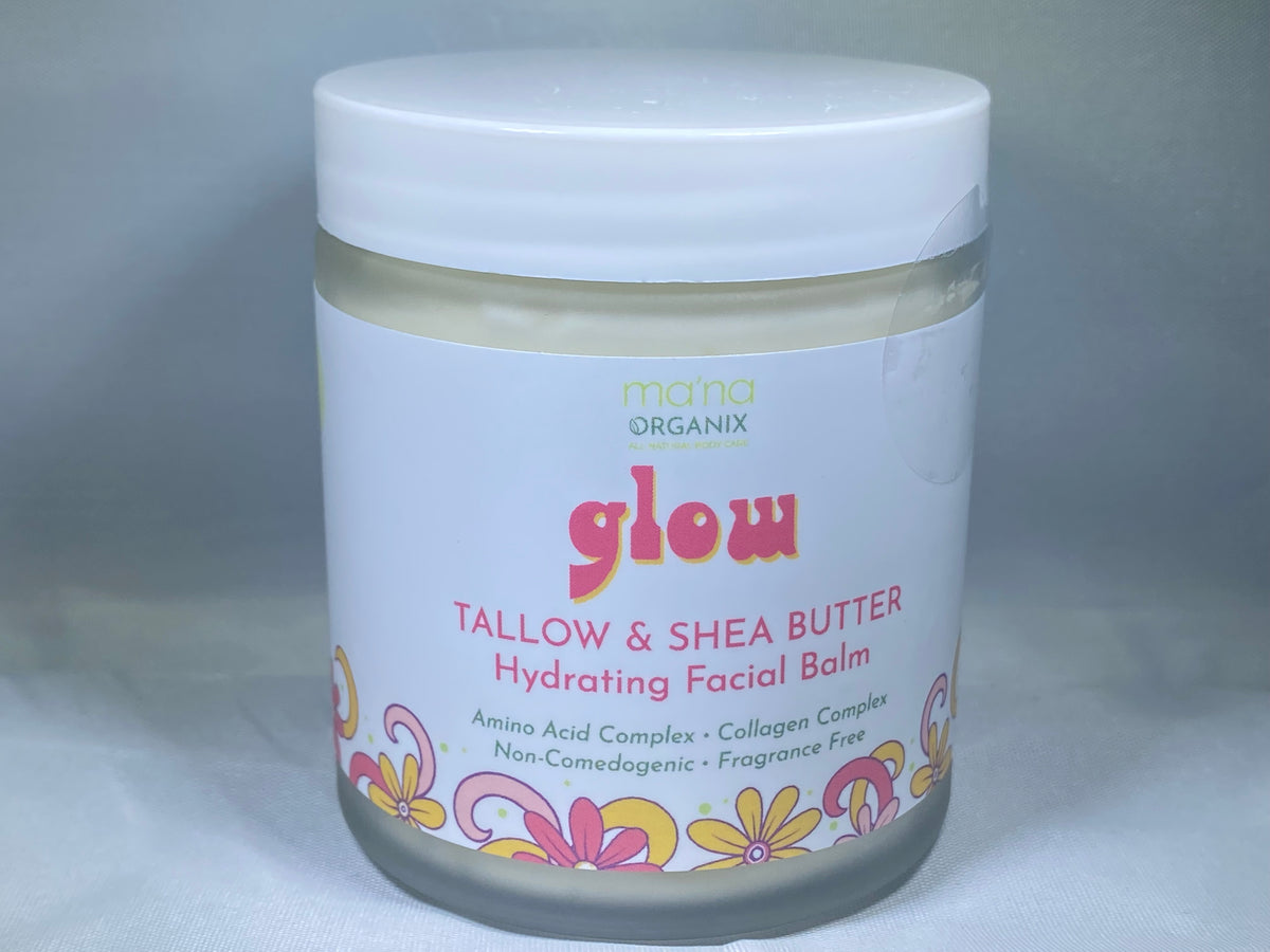 Beef Tallow Balm - 4 oz - Organic Grass Fed - Moisturizing Skin Care Lemon - 4 oz