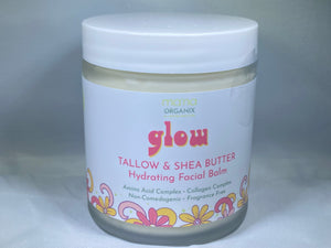 All Natural Organic 100% Grass Fed Tallow & Shea Butter Hydrating Facial Balm