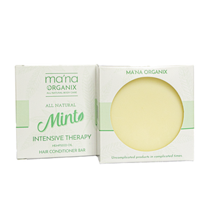 All Natural Hempseed Oil Mint Intensive Therapy Hair Conditioner Bar